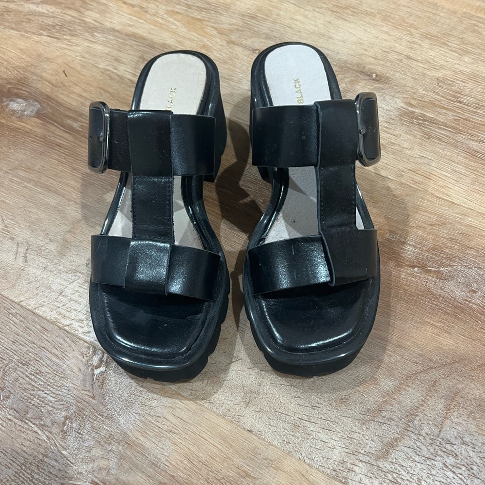 All Black chic and comfy sandals